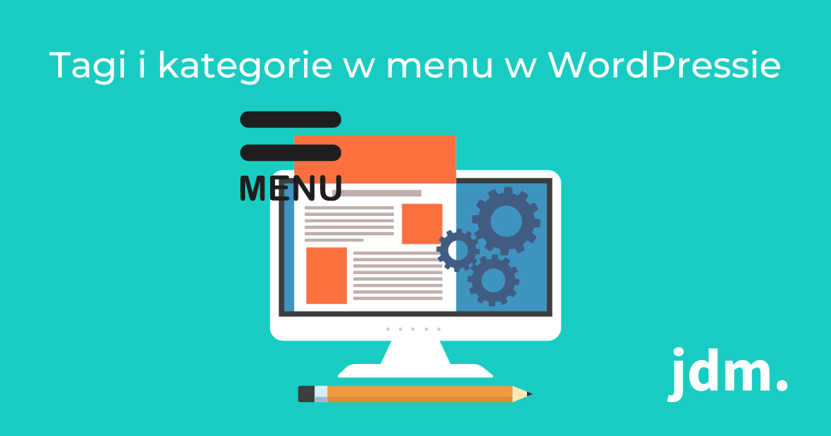 Tagi i kategorie w menu w WordPressie